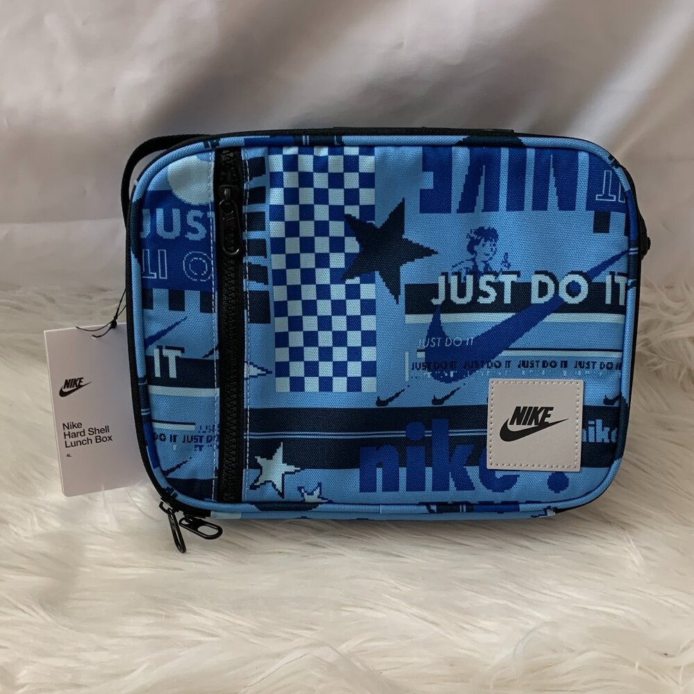 NIKE Just Do It Hardshell Lunch Box in University Blue